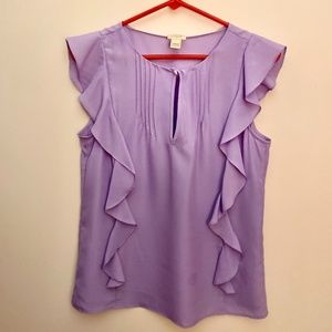 J. Crew Purple Blouse Sz 2